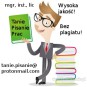 Pisanie prac mgr, lic, inż. i innych! Plan pracy gratis!