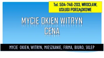 Cennik mycia okien, Wrocław, tel. 504-746-203.