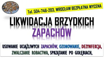 Likwidacja brzydkich zapachów, Wrocław, tel. 504-746-203, ozonowanie