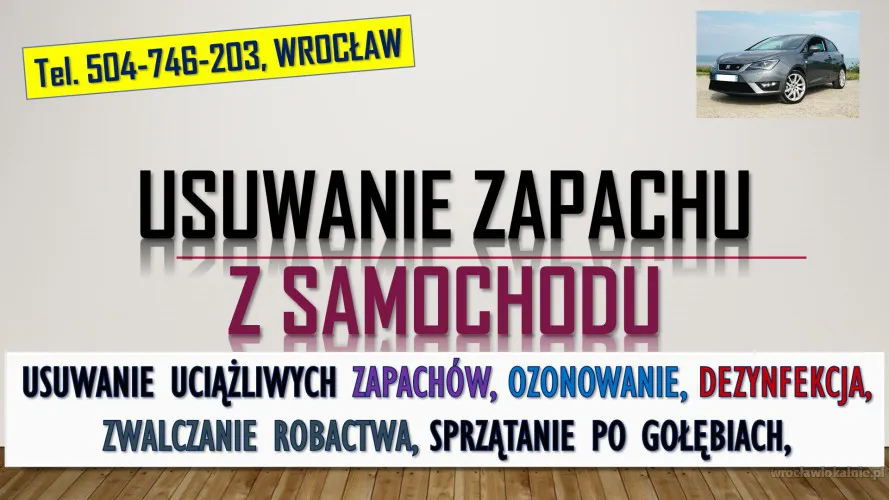 Odświeżania samochodu z zapachu papierosów, tel. 504-746-203, czyszczenie