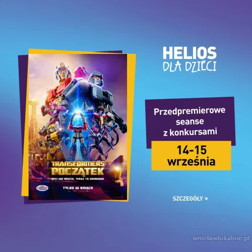 Transformers Początek Przedpremierowe seanse z konkursami 14 i 15 września