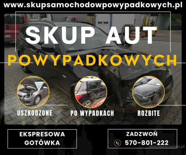 Skup Aut Powypadkowych, Uszkodzonych - Ekspresowa GOTÓWKA