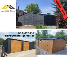 Garaż Blaszany Drewnopodobny 3x5 4x5 4x6 6x6 6x5