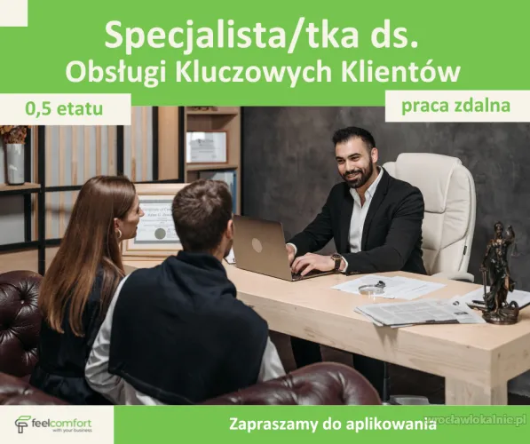 Specjalista/tka ds. Sprzedaży Usług Kancelarii praca zdalna