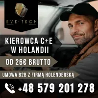 Kierowca C E - Praca w Holandii Stała współpraca