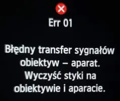 CANON Serwis Obiektywów POZNAŃ, Naprawa Err01 CANON Serwis Obiektywów POZNAŃ, Naprawa Err01